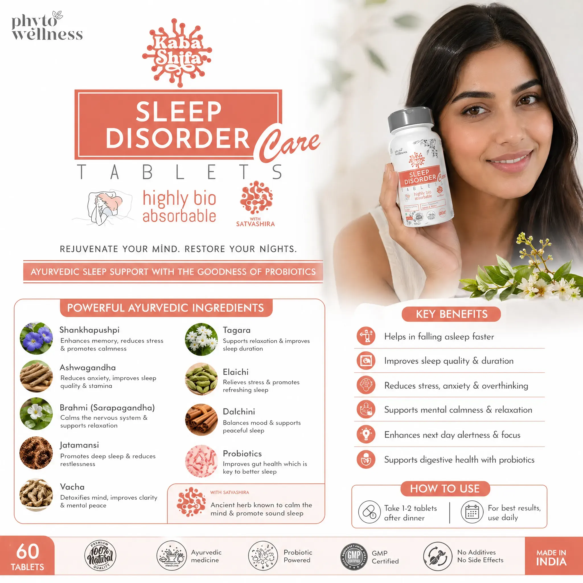 Probiotic Sleep Disorder Care 60 Tablets (HS00629)